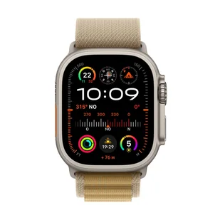 Apple Watch Ultra 2 GPS + Cellular 49mm Tytan Naturalny Alpine L Beżowy - Smartwatch - miniaturka - grafika 1