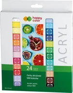 Przybory szkolne - Happy Color Farba akrylowa 12ml 24 kolory - miniaturka - grafika 1