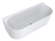 Wanny - Miraggio Bali Wanna wolnostojąca 170x75 cm przyścienna Mirasoft biały mat 0001036 - miniaturka - grafika 1