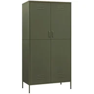 Szafy - Metalowa dwudrzwiowa szafa wielofunkcyjna oliwkowozielony A3-R19 - miniaturka - grafika 1