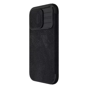 Etui APPLE IPHONE 15 PRO Nillkin Qin Pro Leather czarne - Etui i futerały do telefonów - miniaturka - grafika 4