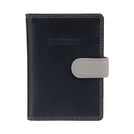 Etui na dokumenty i karty - Kolorowe skórzane etui na paszport Visconti RB-75 RFID - czarny - miniaturka - grafika 1