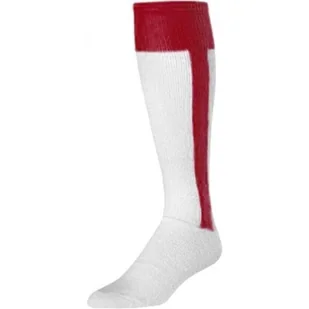 Skarpety baseballowe - 2in1 Baseball Socks - Adults (Red) - Skarpetki i podkolanówki sportowe - miniaturka - grafika 1