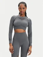 Koszulki i topy damskie - Brubeck Koszulka techniczna LC1002W Szary Slim Fit - miniaturka - grafika 1