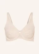 Biustonosze - Triumph Biustonosz Typu Minimizer Wild Rose Sensation beige - miniaturka - grafika 1