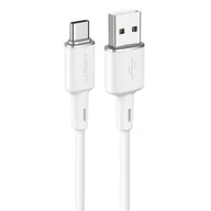 Kable USB - Acefast kabel USB - USB Typ C 1,2m, 3A biały (C2-04 white) C2-04-A-C white - miniaturka - grafika 1