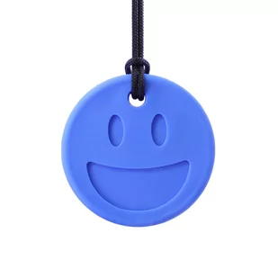 ARK SMILEY FACE Gryzak Terapeutyczny Naszyjnik Niebieski - Twardy - Gryzaki dla dzieci - miniaturka - grafika 1