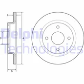 Tarcze hamulcowe - Tarcza hamulcowa DELPHI BG4954C - miniaturka - grafika 1