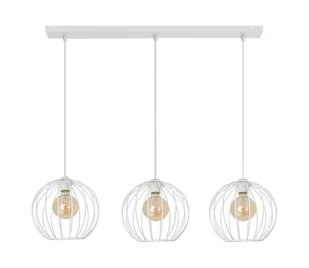 Żyrandol na lince MERCURE 3xE27/60W/230V biały - Lampy sufitowe - miniaturka - grafika 1