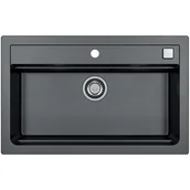 Zlewozmywaki - Alveus Zlew Atrox 40 czarny - miniaturka - grafika 1