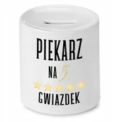 Skarbonki - SKARBONKA DLA PIEKARZA NA PIĘĆ GWIAZDEK PREZENT z Nadrukiem ze Zdjęciem - miniaturka - grafika 1