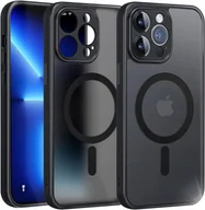 Akcesoria do smartwatchy - ETUI DO IPHONE 13 PRO MAGSAFE CZARNE CASE PANCERNE OSŁONA APARATU + SZKŁO - miniaturka - grafika 1