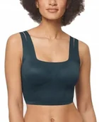 Biustonosze - Sloggi biustonosz bezszwowy zielony ZERO FEEL FLOW TOP rozmiar XS - miniaturka - grafika 1