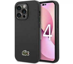 Lacoste Iconic Petit Pique MagSafe do iPhone 14 Pro Czarny - Etui i futerały do telefonów - miniaturka - grafika 1