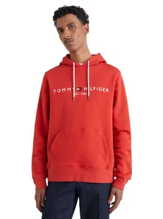 Tommy Hilfiger Ocieplana Bluza Męska Tommy Logo Hoody Red Mw0Mw11599 Xnj Xl - Bluzy męskie - miniaturka - grafika 1