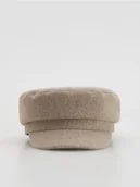 Czapki damskie - Reserved - Kaszkiet z dodatkiem wiskozy - brązowy - miniaturka - grafika 1