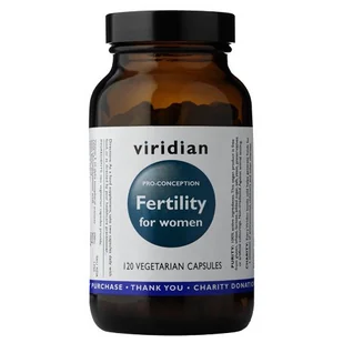 VIRIDIAN Viridian Fertility for women Płodność dla kobiet x 120 kaps - Układ moczowy i płciowy - miniaturka - grafika 1