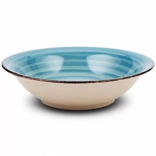 Talerz ceramiczny FADED BLUE obiadowy głęboki na zupę 22 cm kod: O-10-099-223 - Talerze - miniaturka - grafika 1
