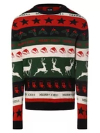 Swetry męskie - Only&Sons - Sweter męski  ONSXMas, niebieski|wielokolorowy - miniaturka - grafika 1