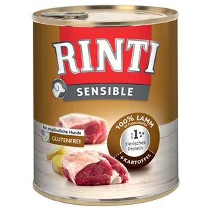 Megapakiet RINTI Sensible, 24 x 800 g - Jagnięcina z ziemniakami - Mokra karma dla psów - miniaturka - grafika 1