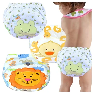 3 x MAJTKI TRENINGOWE dla dzieci do nauki sikania do nocnika pieluchy 3 szt kaczka lew żaba - Moda i Uroda OUTLET - miniaturka - grafika 1