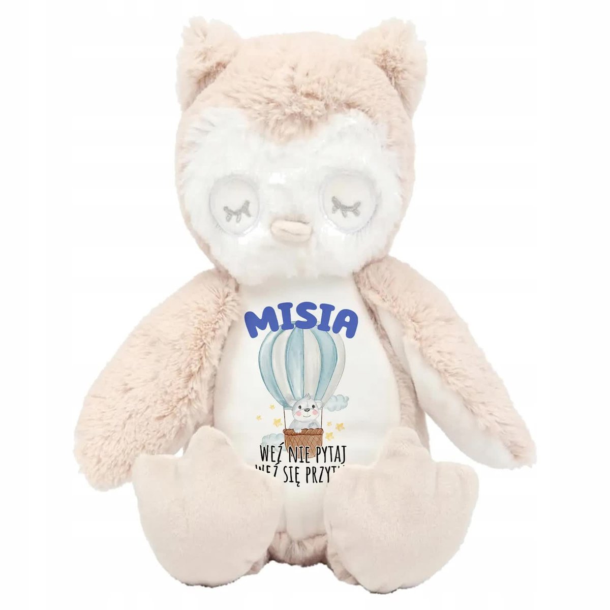 Miś Przytulanka Sowa WEŹ SIĘ PRZYTUL IMIĘ Wzory