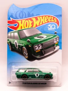 HOT WHEELS '71 Datsun Bluebird 510 Wagon Zielony - Zabawki zdalnie sterowane - miniaturka - grafika 1