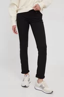 Spodnie damskie - Pepe Jeans jeansy damskie kolor czarny medium waist - miniaturka - grafika 1