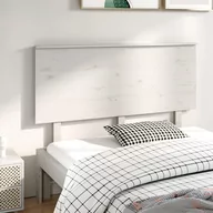 Inne meble do sypialni - Lumarko Wezgłowie łóżka, białe, 144x6x82,5 cm, lite drewno sosnowe - miniaturka - grafika 1