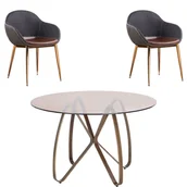 Stoły z krzesłami - Zestaw Stół Lungo + Krzesła K-304 Halmar 4 - miniaturka - grafika 1