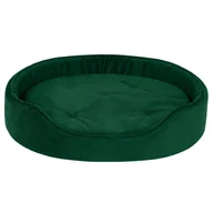 Legowiska dla psów - Legowisko, sofa dla psa, kota Glamour zielony 70 x 60 cm - miniaturka - grafika 1