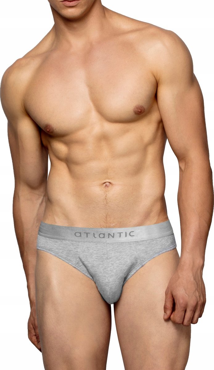 SLIPY ATLANTIC MĘSKIE BMP013 SPORT MODAL SZARE *M*