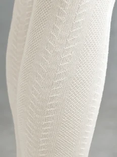 Rajstopy bawełniane ecru z żakardowym wzorem jodełka 128-134 cm - Rajstopy Rajstopy bawełniane ecru z żakardowym wzorem jodełka 128-134 cm - Rajstopy - miniaturka - grafika 1