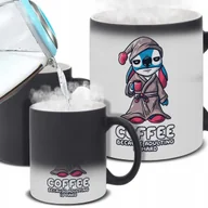 Kubki - Kubek Magiczny Czarny ADULTING IS HARD Zmieniający Kolor HIT Zabawne Wzory - miniaturka - grafika 1