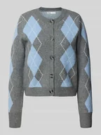 Swetry damskie - Kurtka z dzianiny o kroju regular fit z dodatkiem wełny model ‘BRIGHTON’ - miniaturka - grafika 1