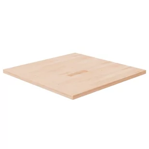 Kwadratowy blat do stolika, 70x70x2,5 cm, surowe drewno dębowe - Blaty meblowe i parapety okienne - miniaturka - grafika 1
