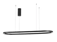 Lampy ogrodowe - Luces Exclusivas SILAO LE42797 Czarna owalna lampa wisząca LED o długości 120 cm z regulacją wysokości i zewnętrznym ściemnianiem - miniaturka - grafika 1