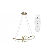 Lampy sufitowe - REA OSW-06662 LAMPA SUFITOWA NOWOCZESNA LED + PILOT APP824-CP ZŁOTA - miniaturka - grafika 1