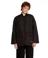 Kurtki damskie - Volcom Kurtka damska FA Chrissieabbottxfrench JKT, czarna, L, czarny, L - miniaturka - grafika 1