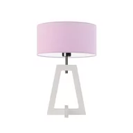 Lampy stojące - Lampka nocna, stołowa, Clio, 30x47 cm, jasnofioletowy klosz - miniaturka - grafika 1