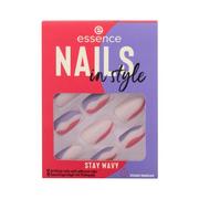 Sztuczne paznokcie i akcesoria - Essence Nails In Style sztuczne paznokcie 12 szt dla kobiet 13 Stay Wavy - miniaturka - grafika 1