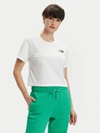 Koszulki i topy damskie - The North Face T-Shirt Simple Dome NF0A87U4 Biały Relaxed Fit - miniaturka - grafika 1