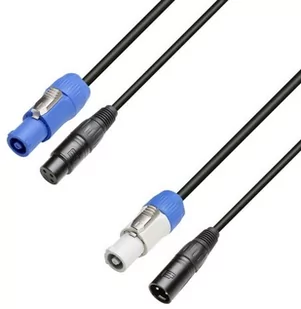 Adam Hall 8101 PSDT 0300 - Wejście Power Twist i XLR żeńskie na wyjście Power Twist i XLR męskie 3 m 8101PSDT0300 - Akcesoria do nagłośnienia - miniaturka - grafika 1