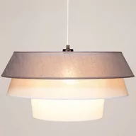 Lampy sufitowe - Britop Wisząca LAMPA loft AMAR 160960104 abażurowa OPRAWA zwis okrągły czarny szary - miniaturka - grafika 1