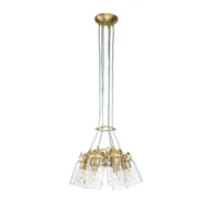 Lampy sufitowe - Brinley lampa wisząca mosiądz KL-BRINLEY6-BB Kichler - miniaturka - grafika 1