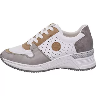 Rieker Damskie sneakersy N4308, szary kombi (Grau Kombi), 42 EU - Sneakersy damskie - miniaturka - grafika 1
