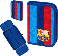 Piórniki - Piórnik pojedynczy dwuklapkowy bez wyposażenia FC BARCELONA AC1 HEAD - miniaturka - grafika 1