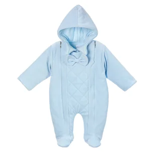 Pajac ocieplany Henry, niebieski 68 - Pajacyki dla niemowląt - miniaturka - grafika 1