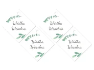 Wesele i ślub - Zawieszki z wstążeczką na wódkę weselną - 12 szt. - miniaturka - grafika 1