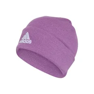 Czapki damskie - Czapka zimowa ADIDAS LOGO BEANIE CUF IY7668 – Fioletowy - miniaturka - grafika 1